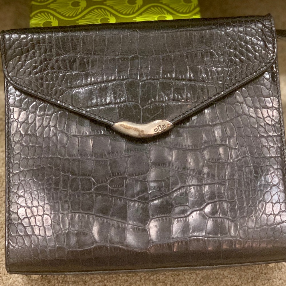 Vintage Leather Ralph Lauren crossbody/clutch